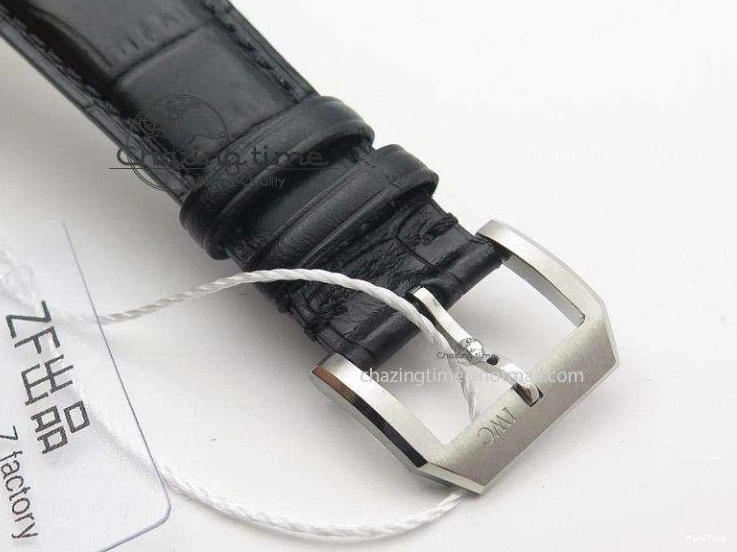 MIROTIME 0417 Sustainable Portuguese IW545408 White Dial ZF 1:1 Best Edition On Dark Blue Leather Strap 7335